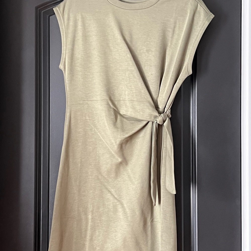 Elegant Tan Mini Dress